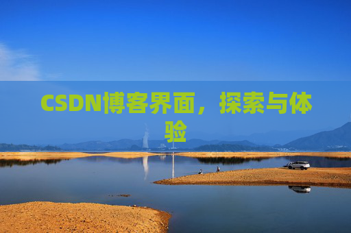 CSDN博客界面，探索与体验